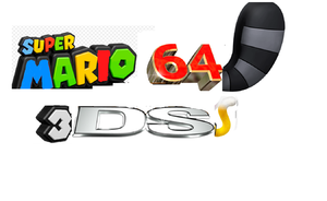 The logo of Super Mario 64 3DS.