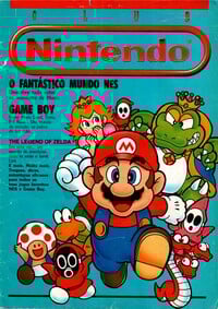 Cover of the first issue of the Portuguese Club Nintendo magazine