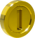 Artwork of a Coin in Super Mario 3D World