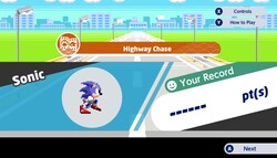 A minigame in Mario & Sonic at the Olympic Games Tokyo 2020