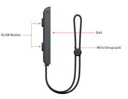 Nintendo Switch Joy-Con wrist strap diagram.