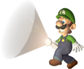 Luigi with his flashlight.