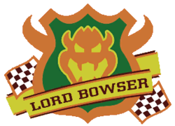 Lord Bowser logo from Mario Kart Stadium