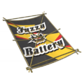 The Fuzzy Battery logo on the Fuzzy Kite