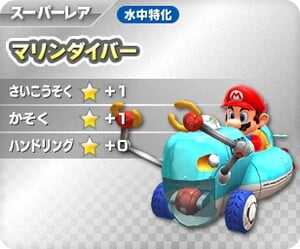 Mario in one of his "special karts", in Mario Kart Arcade GP DX