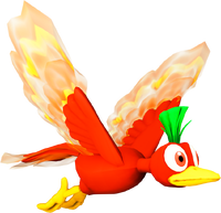 Rendered model of a fire bird from Mario vs. Donkey Kong (Nintendo Switch).