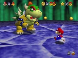 The image for "Bowser's Theme" from Super Mario 64 on Nintendo Music.
