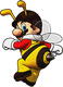Sprite of Bee Mario, from Puzzle & Dragons: Super Mario Bros. Edition.