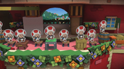 The staff members of the Dark Bloo Inn waltzing