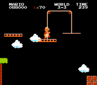 The over the flagpole glitch from Super Mario Bros.