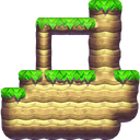 Ground (block) in Super Mario Maker - New Super Mario Bros. U game style, Ground theme.