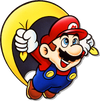 Artwork of Caped Mario