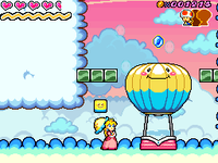 Hot air balloon in Super Princess Peach. Located in Giddy Sky 7-3.