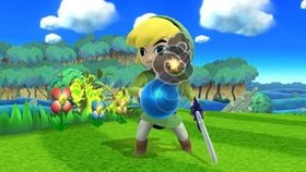 Toon Link's Bomb in Super Smash Bros. for Wii U.