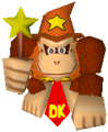 Donkey Kong dressed as a wizard