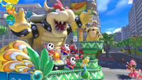 Bowser's float at the Rio Carnival in the Wii U version of Mario & Sonic at the Rio 2016 Olympic Games.