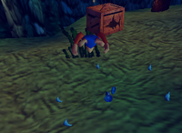 A set of blue Banana and Banana Coins in Gloomy Galleon.