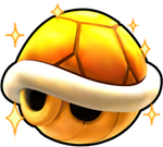 Gold Shell from Mario Kart Arcade GP DX.