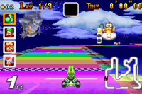 Screenshot of a cameo: Bowser's Castle from Paper Mario.