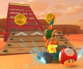 Thumbnail of the Hammer Bro Cup challenge from the Sunset Tour; a Combo Attack challenge set on N64 Kalimari Desert 2T (reused as the Toad Cup's bonus challenge in the Wedding Tour and the Baby Luigi Cup's bonus challenge in the Sky Tour)