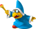 Super Mario Galaxy promotional artwork: A Magikoopa or Kamek holding his wand (reused for Mario Party DS as his artwork)