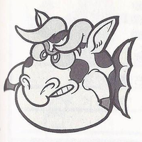 A Moofish from Super Mario Land 2: 6 Golden Coins.