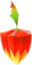 Artwork of a Dash Pepper from Super Mario Galaxy 2.