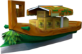 Model of a boat from Super Mario Sunshine.