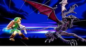 Ridley's down special in Super Smash Bros. Ultimate