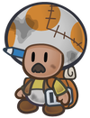 Sprite of Toad Salesman from Paper Mario: The Thousand-Year Door (Nintendo Switch).