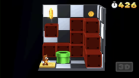 A bonus room in 2-1 from Super Mario 3D Land.