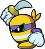 Artwork of a Buccanero from Wario Land: Shake It!