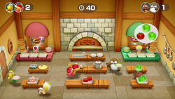 A minigame from Super Mario Party