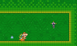 Bowser in Dimension D with Dimentio.