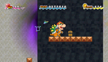First treasure chest in Flopside of Super Paper Mario.