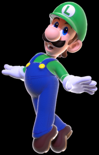 Artwork of Luigi for Super Luigi Galaxy 3.