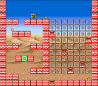 Level 8-1 map in the game Mario & Wario.