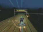 Luigi tricking on the course in the credits