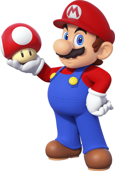 File:Mario holding a mushroom (updated artwork).png
