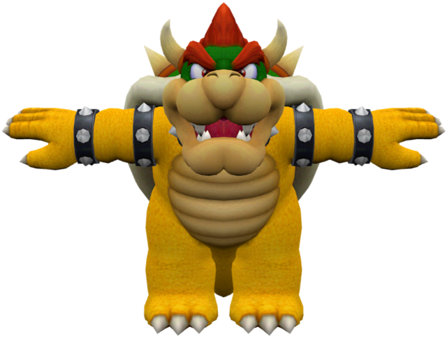 File:NSMBW Bowser Model.png - Super Mario Wiki, the Mario encyclopedia