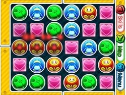 Screenshot of a Combo being made, in Puzzle & Dragons: Super Mario Bros. Edition.