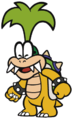 Iggy Koopa closing his eyes. Note how the blue rings are completely hidden.
