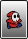 A Red Shy Guy card from Paper Mario: Color Splash