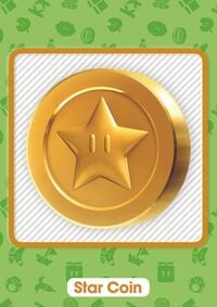 Star Coin item card from the Super Mario Trading Card Collection