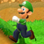 Squared screenshot of Luigi from Super Mario 3D World.
