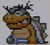 Morton Koopa Jr. icon in Super Mario Maker 2 (Super Mario World style)