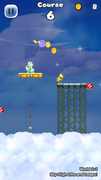 Screenshot of Remix 10 mode, from Super Mario Run.