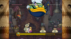 The level's layout