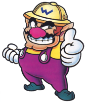 Wario giving a thumbs up