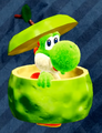 Green Apple costume from Yoshi's Crafted World